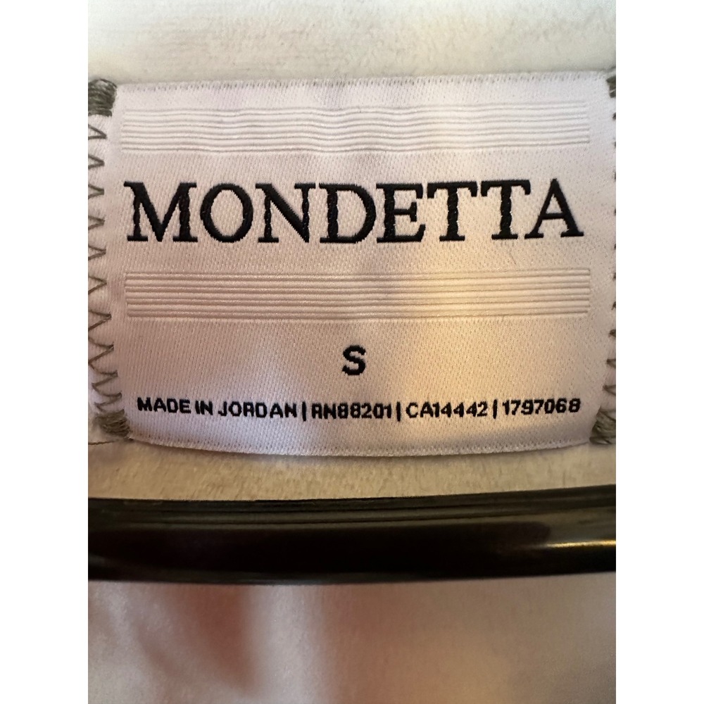 Mondetta Full Zip Sweatshirt Womens Small Olive Green Mock Neck Fleece Jacket - Picture 2 of 16